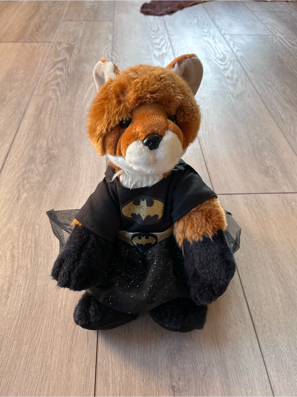 Build-A-Bear Rare St Louis Zoo WWF Fox Plush Batman Costume DC Stuffed Animal